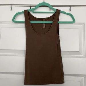 Skims Rib Stretch Cotton Long Tank